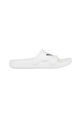Emporio Armani Shaped Sliders with Eagle - White