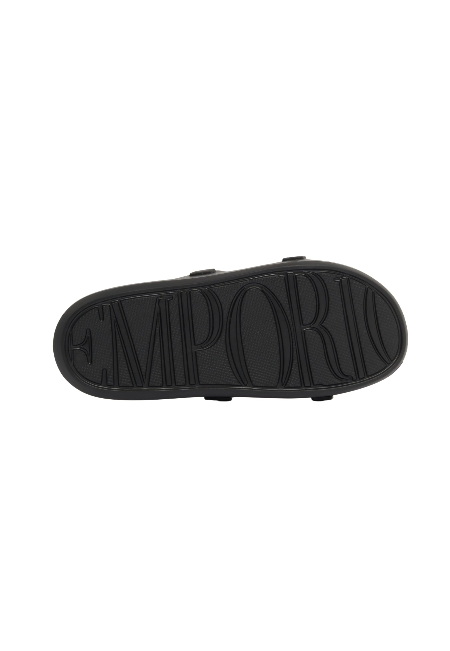 Emporio Armani Sliders Sagomate con Aquila - Nero 