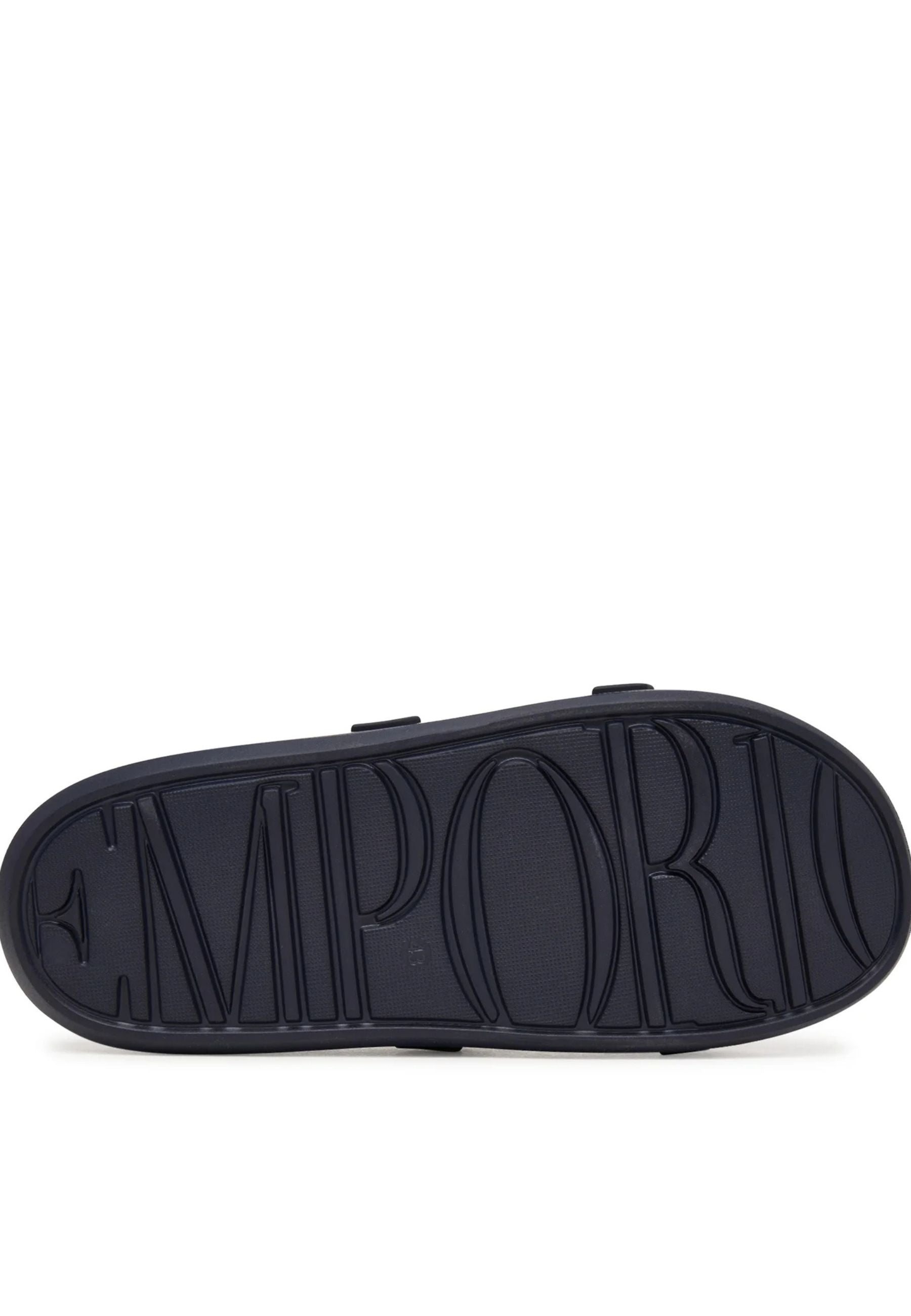 Emporio Armani Sliders Sagomate con Aquila - Nero 