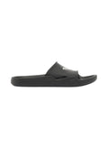 Emporio Armani Shaped Sliders with Eagle - Black