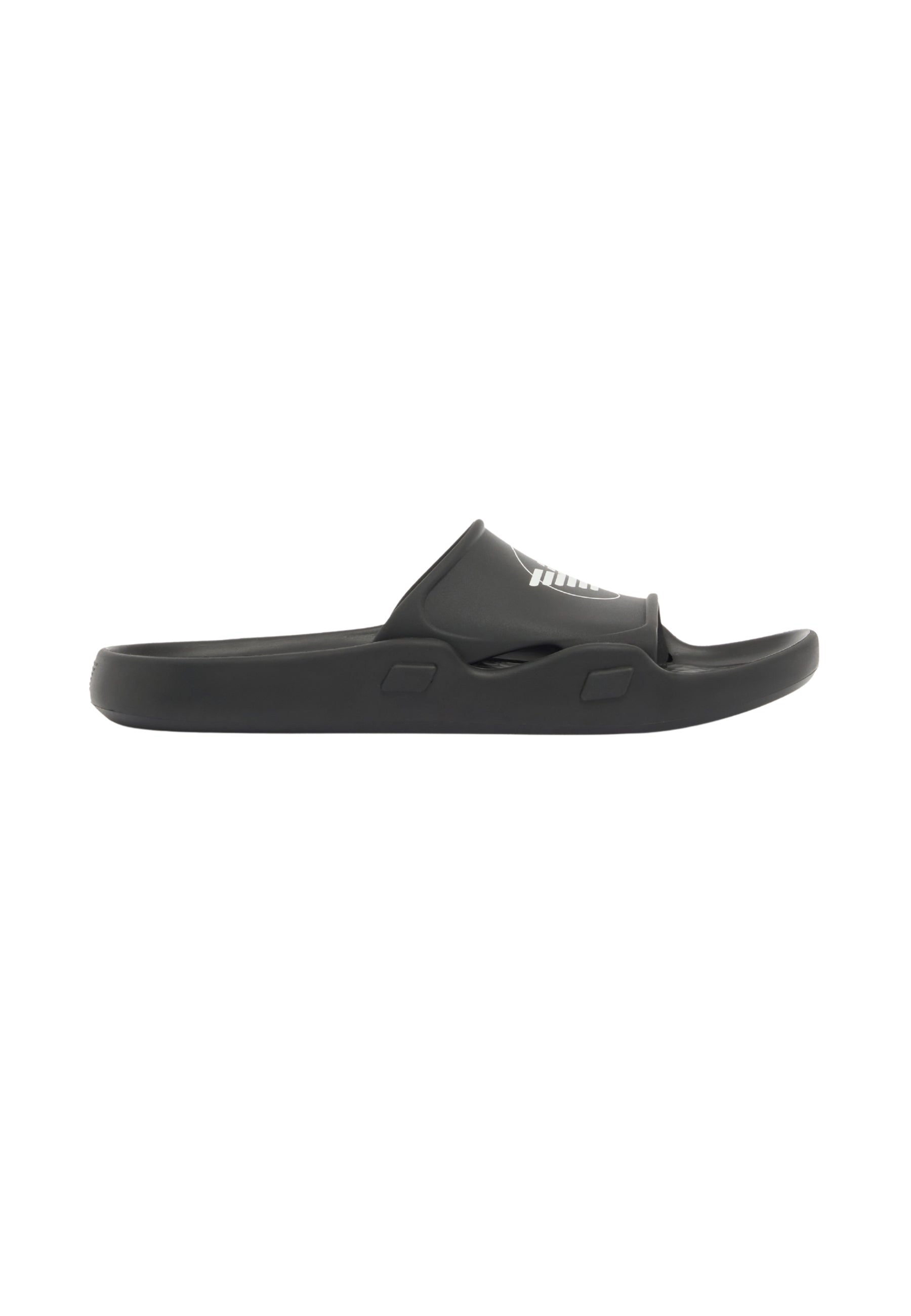 Emporio Armani Sliders Sagomate con Aquila - Nero 