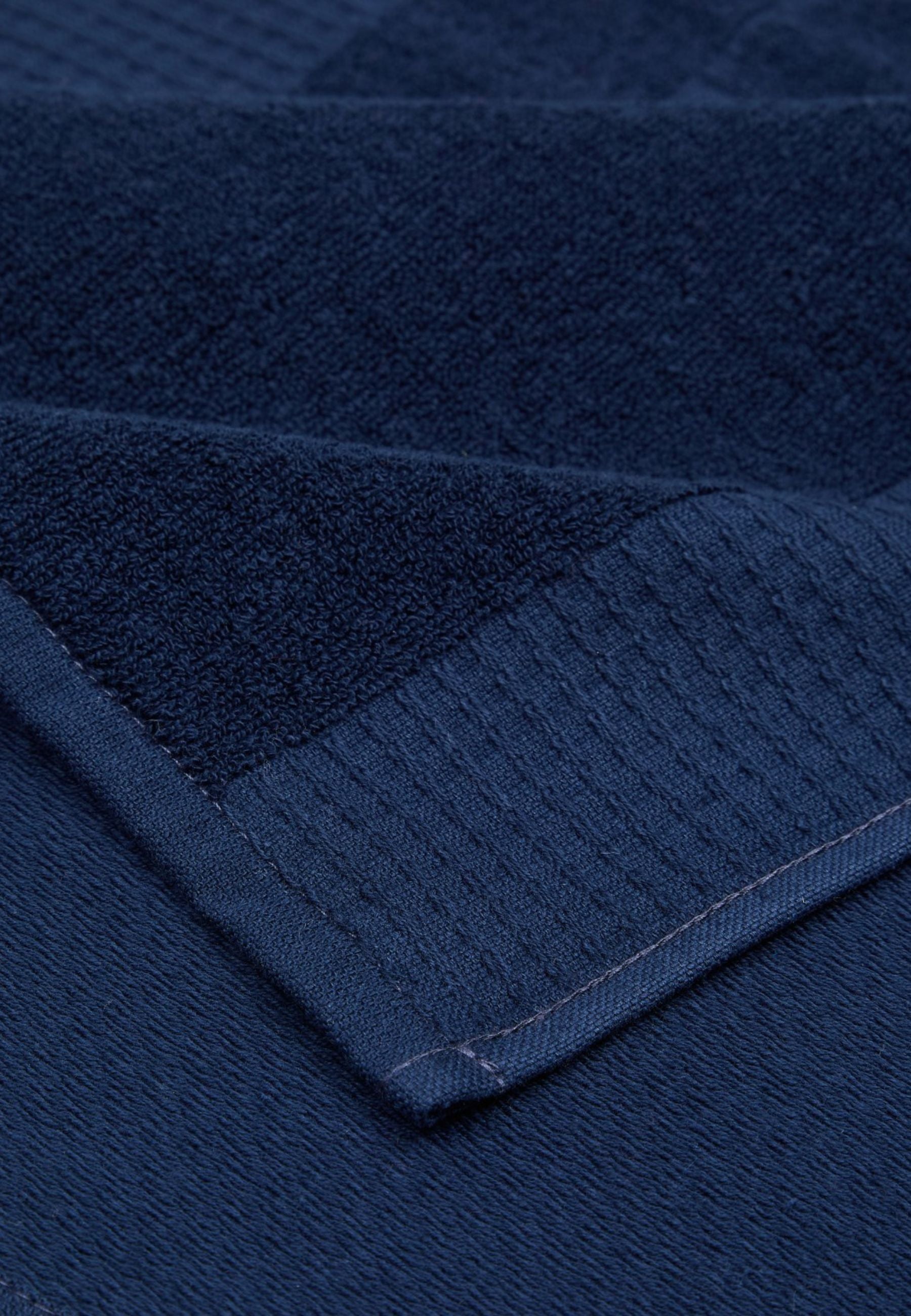 EMPORIO ARMANI - Telo Mare Trama Waffle con Logo Jacquard 