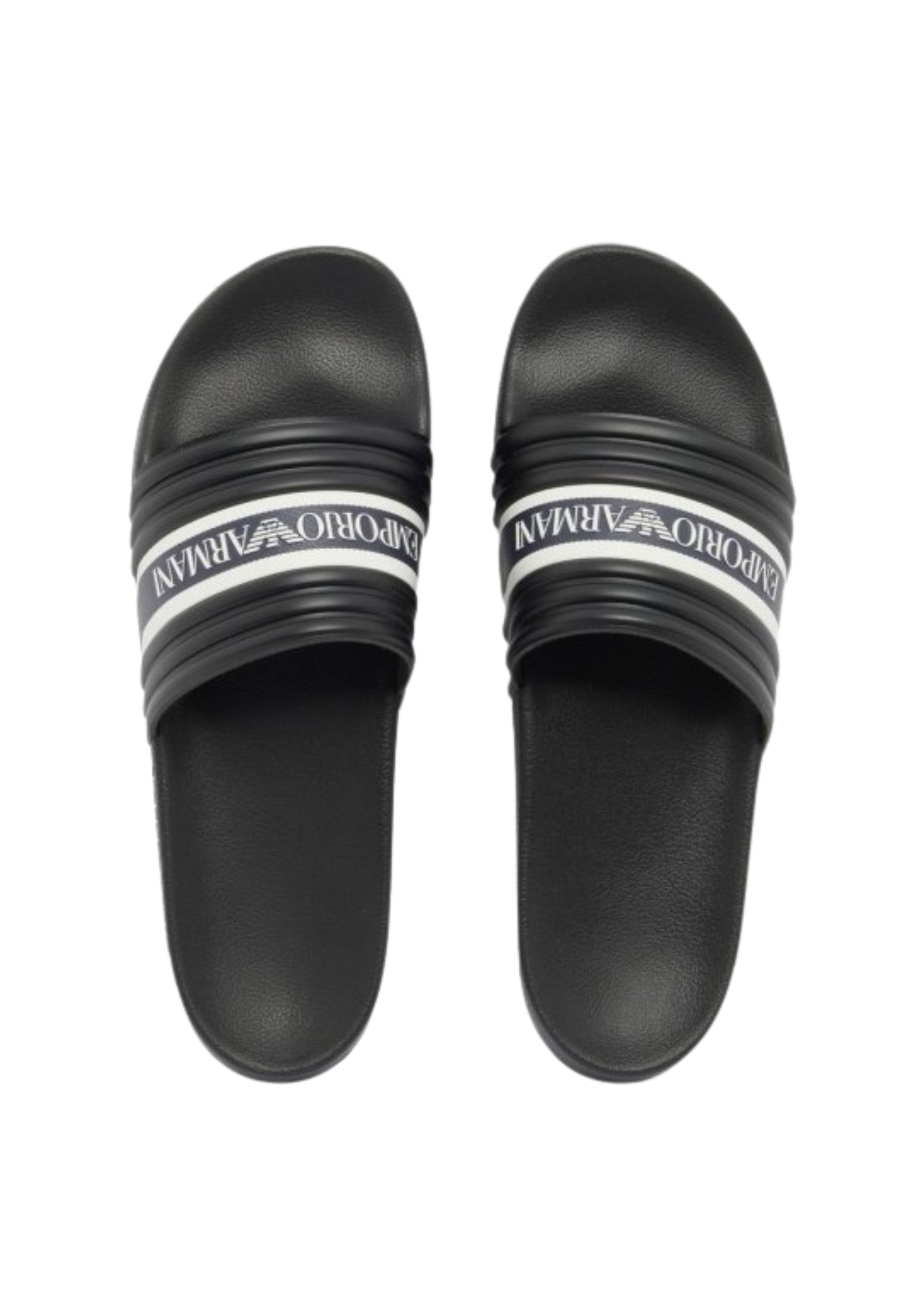 Emporio Armani Sliders Logotape in PVC 