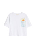 iBlues - T-shirt in jersey di cotone con stampa e ricamo
