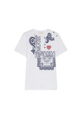 iBlues T-shirt in Cotone con Stampa Bandana e Ricamo Cuore