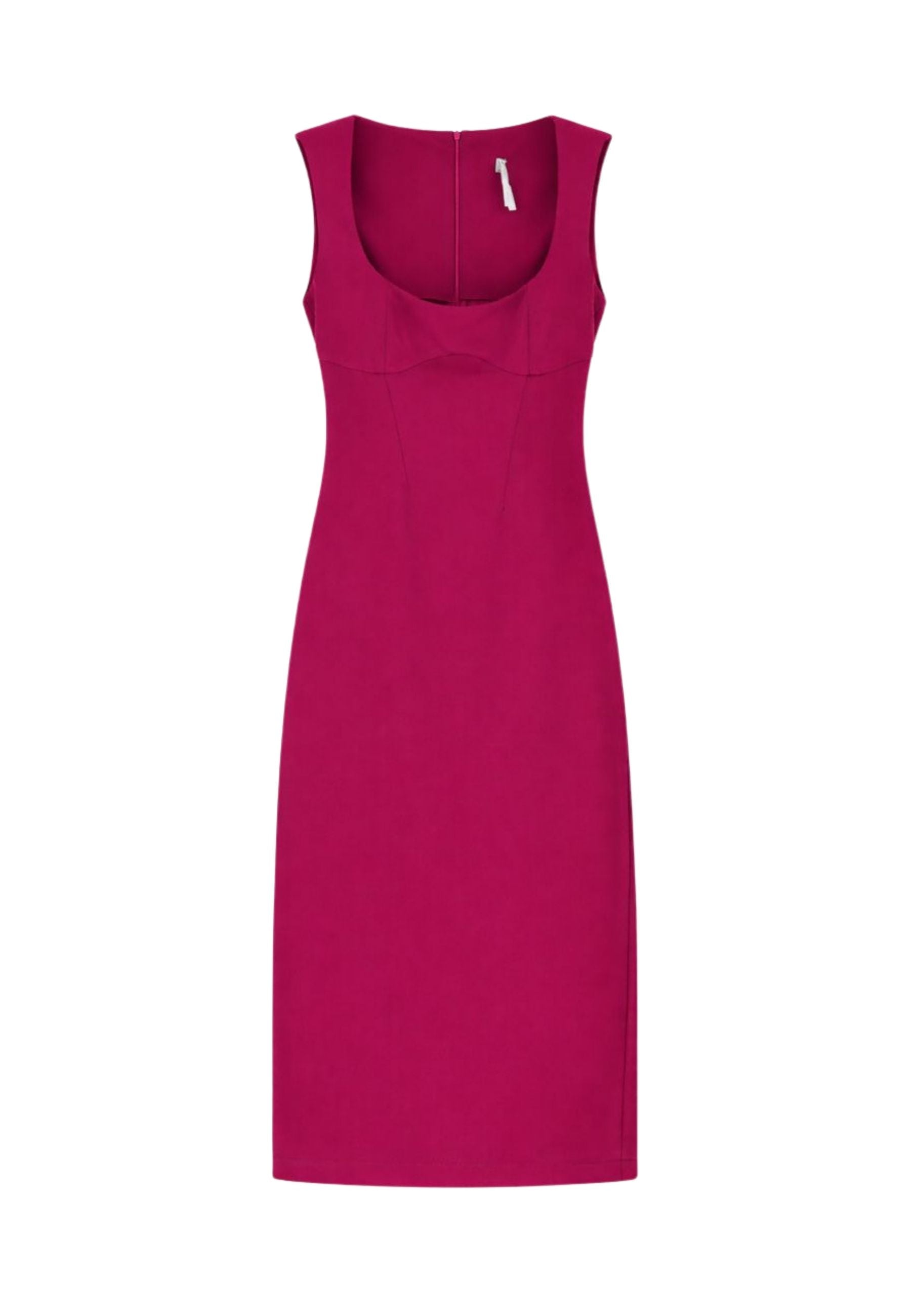 Abito Imperial midi magenta 