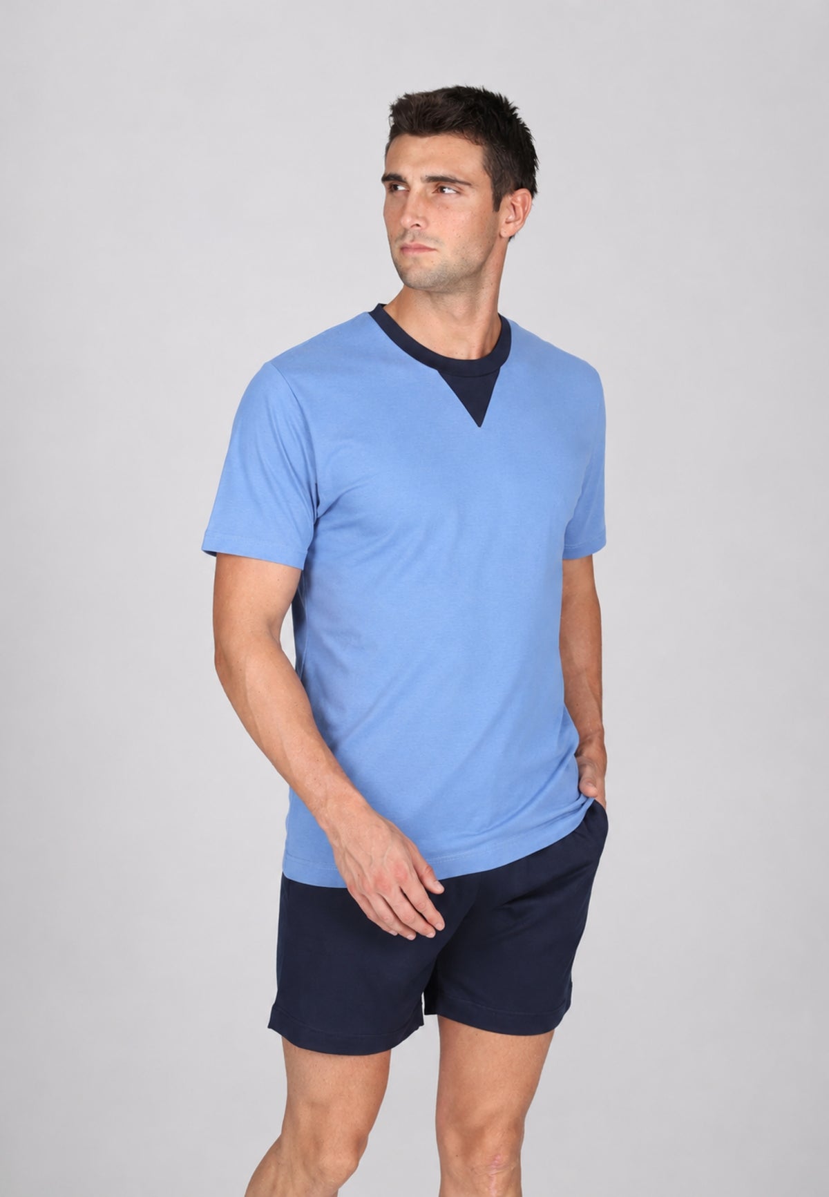 JULIPET - Pigiama Corto Uomo in Cotone Supima Fresh Cotton 