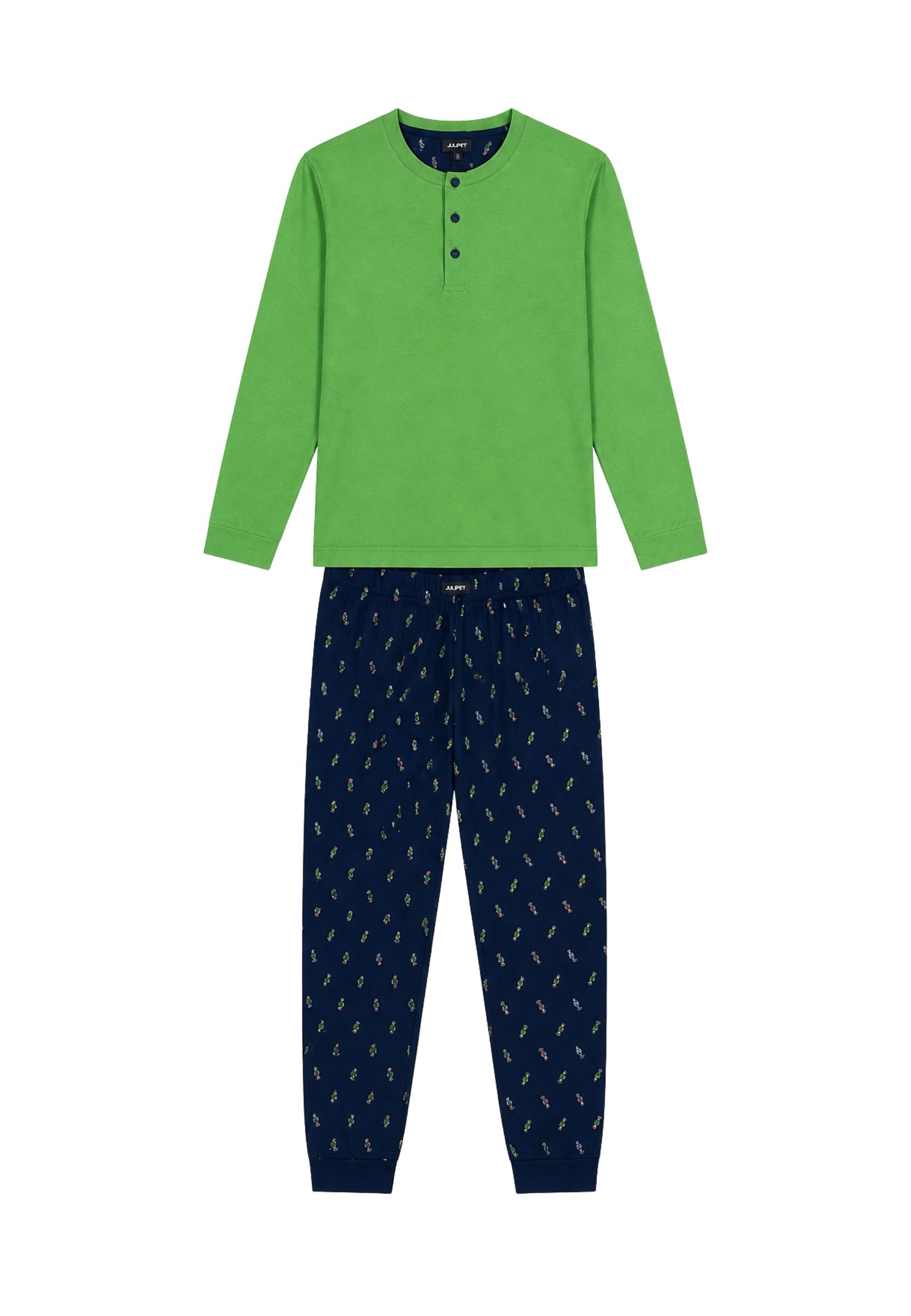Pigiama Uomo Julipet in Cotone con Pantalone Fantasia 
