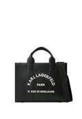 Karl Lagerfeld - Rue St-Guillaume Medium Tote Bag in Black Faux Leather