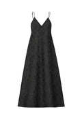 Vestido largo de algodón bordado