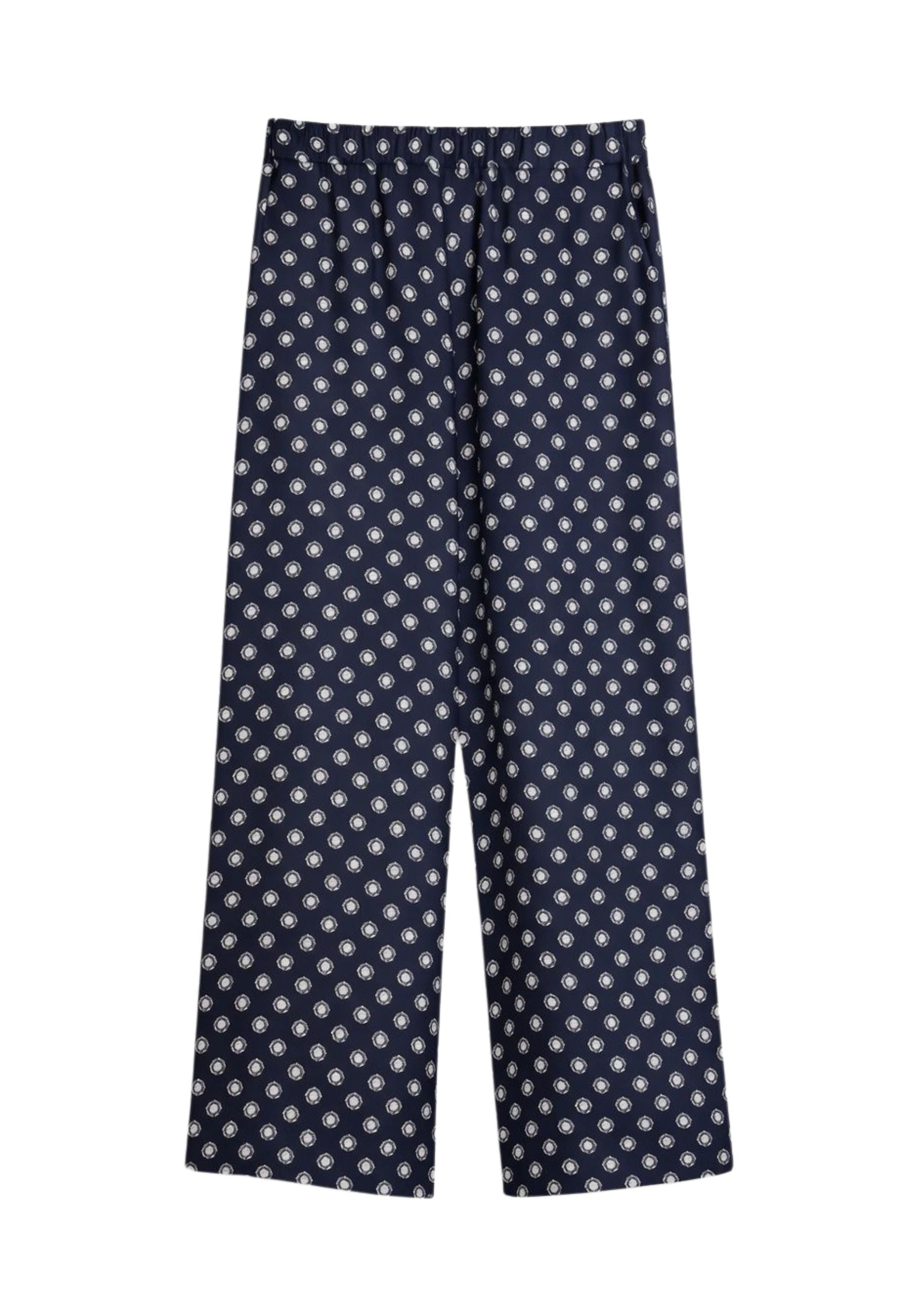 Pantaloni Max Mara Leisure "Vik" in seta stampata 
