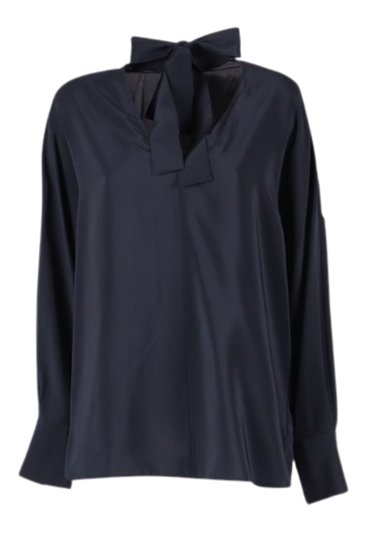 Max Mara Studio - Blusa in seta con fusciacca 