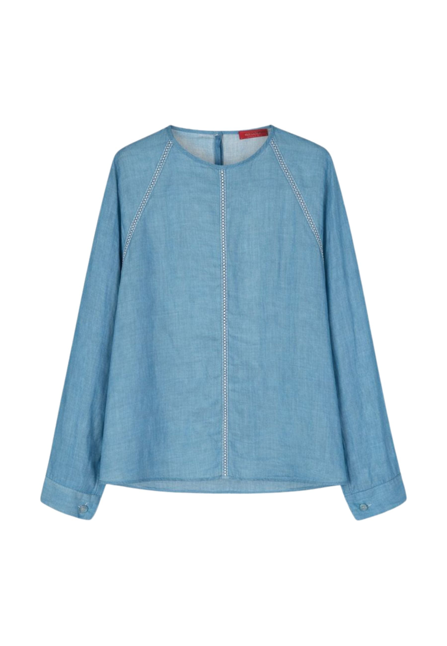 Blusa in garza ramiè 