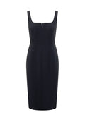 Vestido midi mujer de línea esencial y elegante