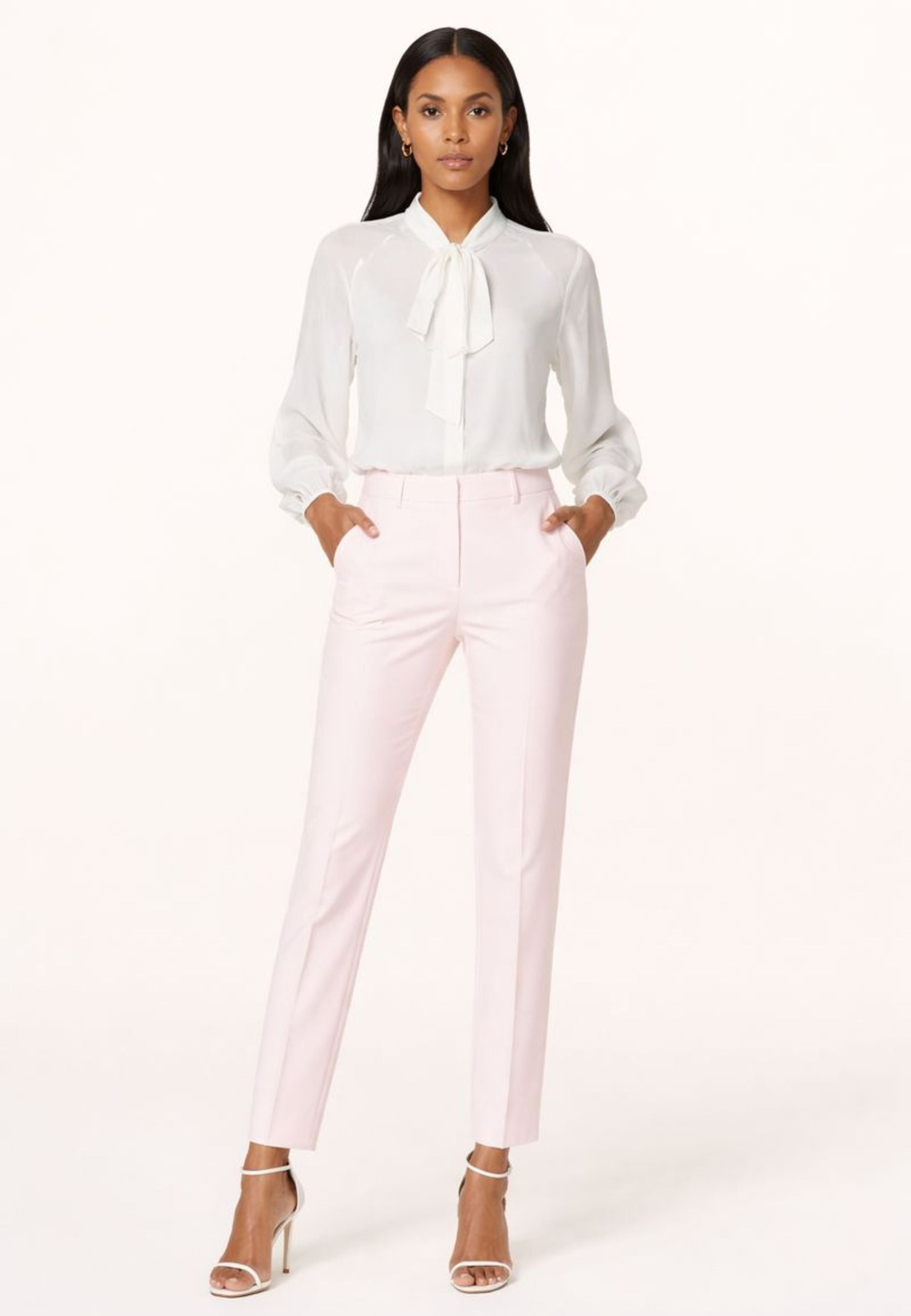 Pantalone dritto in cady tecnico 