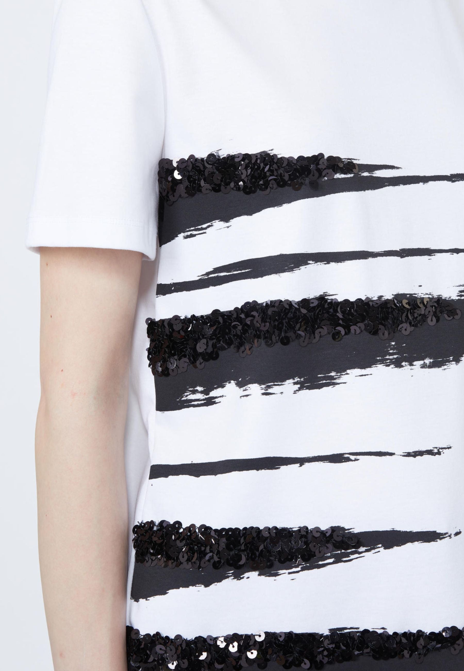 Max Mara Studio - T-shirt in puro cotone con stampa 