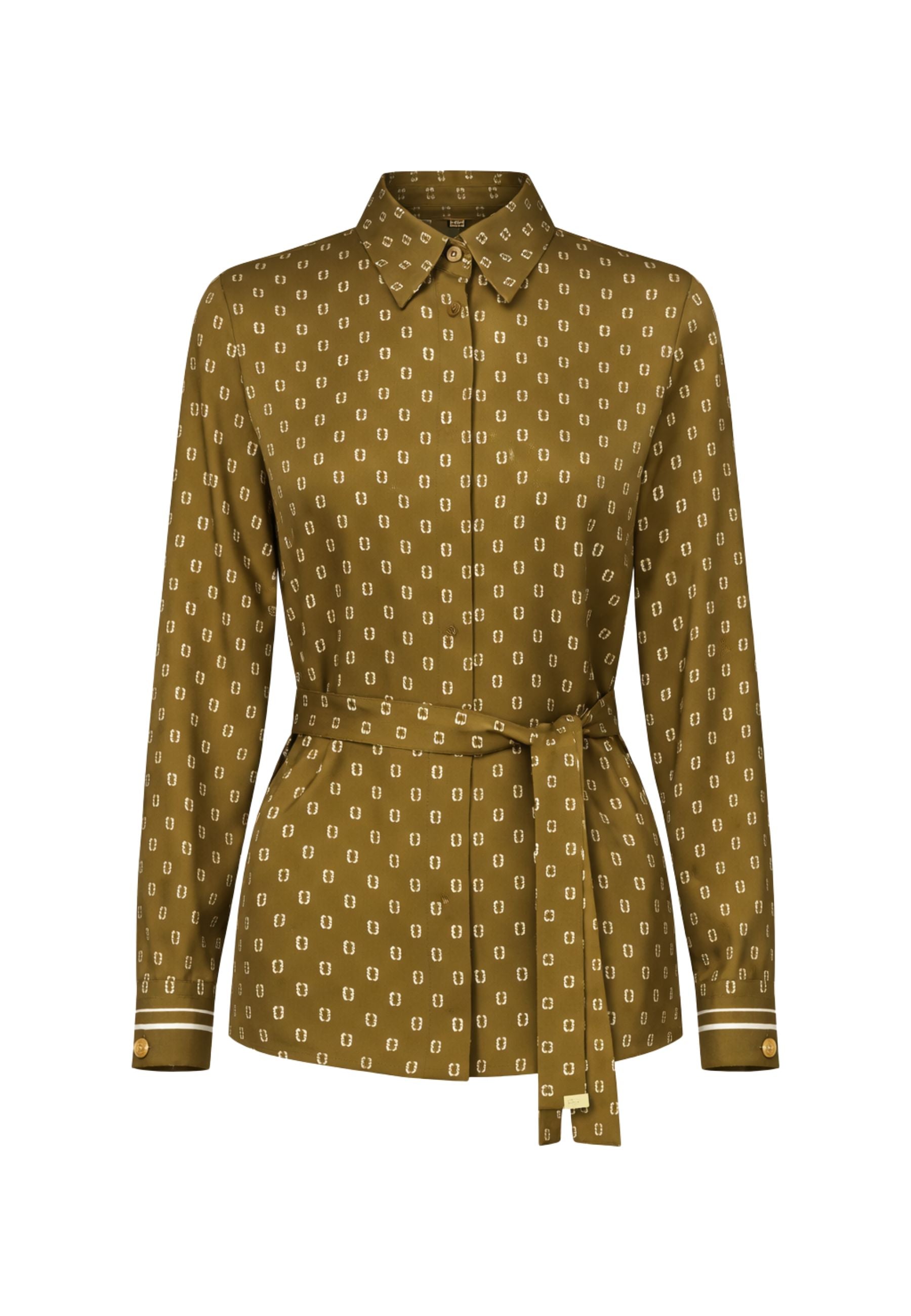 Max Mara Studio - Camicia in seta con stampa foulard 
