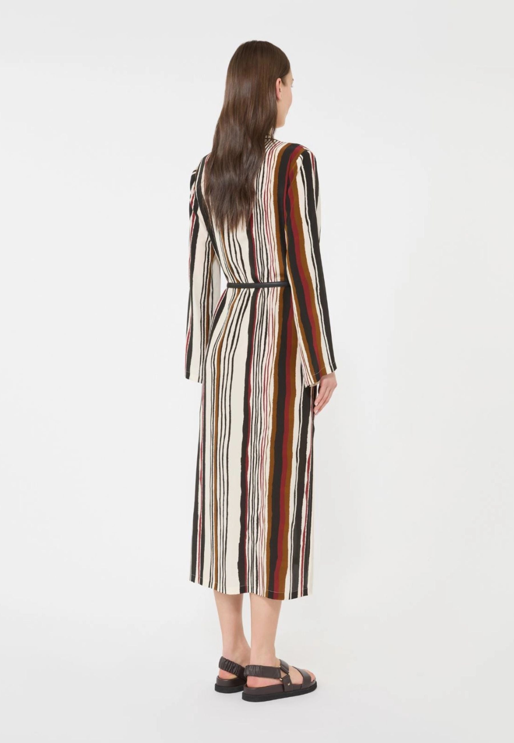 Max Mara Studio - Abito caftano in seta stampata 