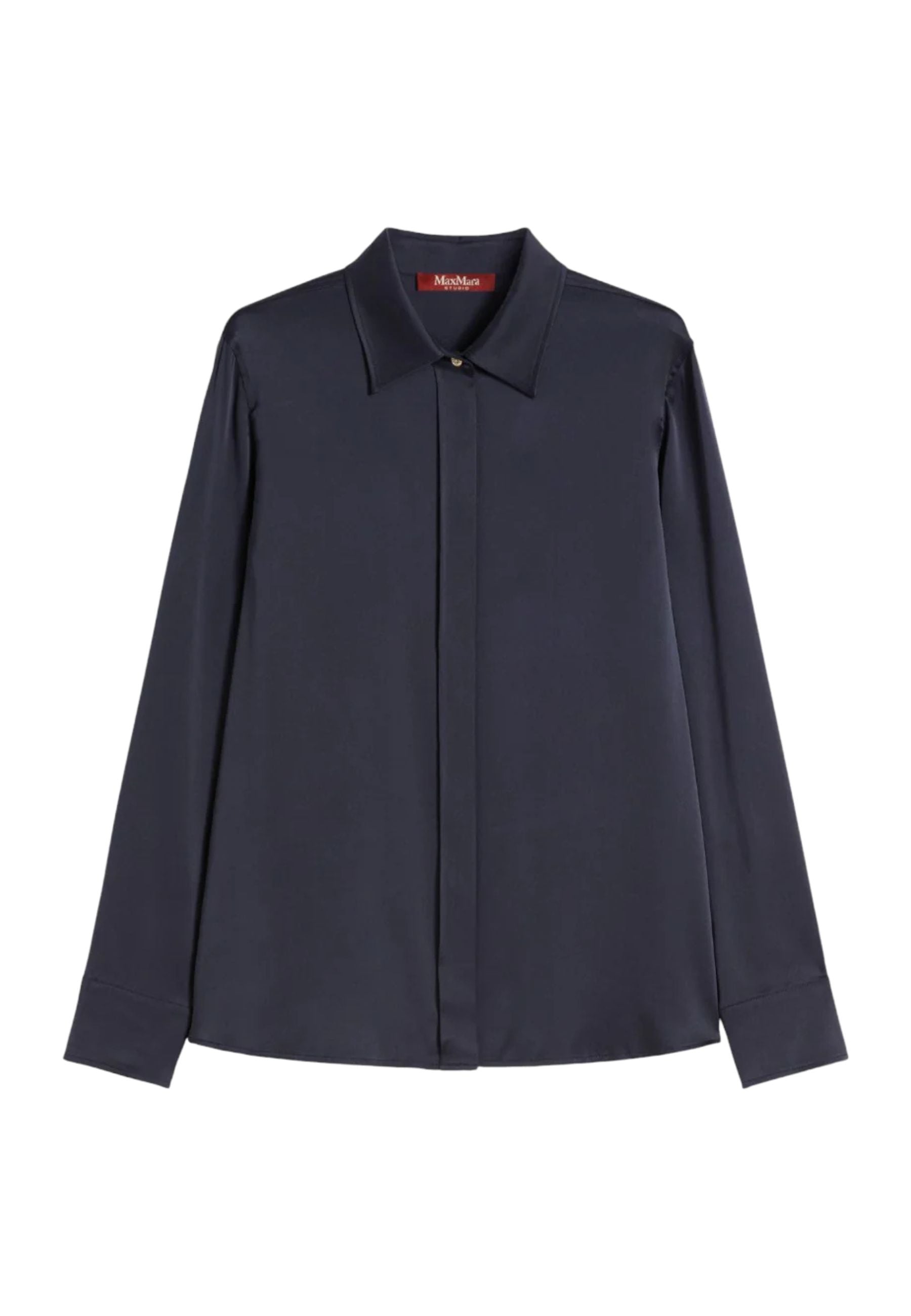 Max Mara Studio - Camicia Xero in raso di seta stretch 