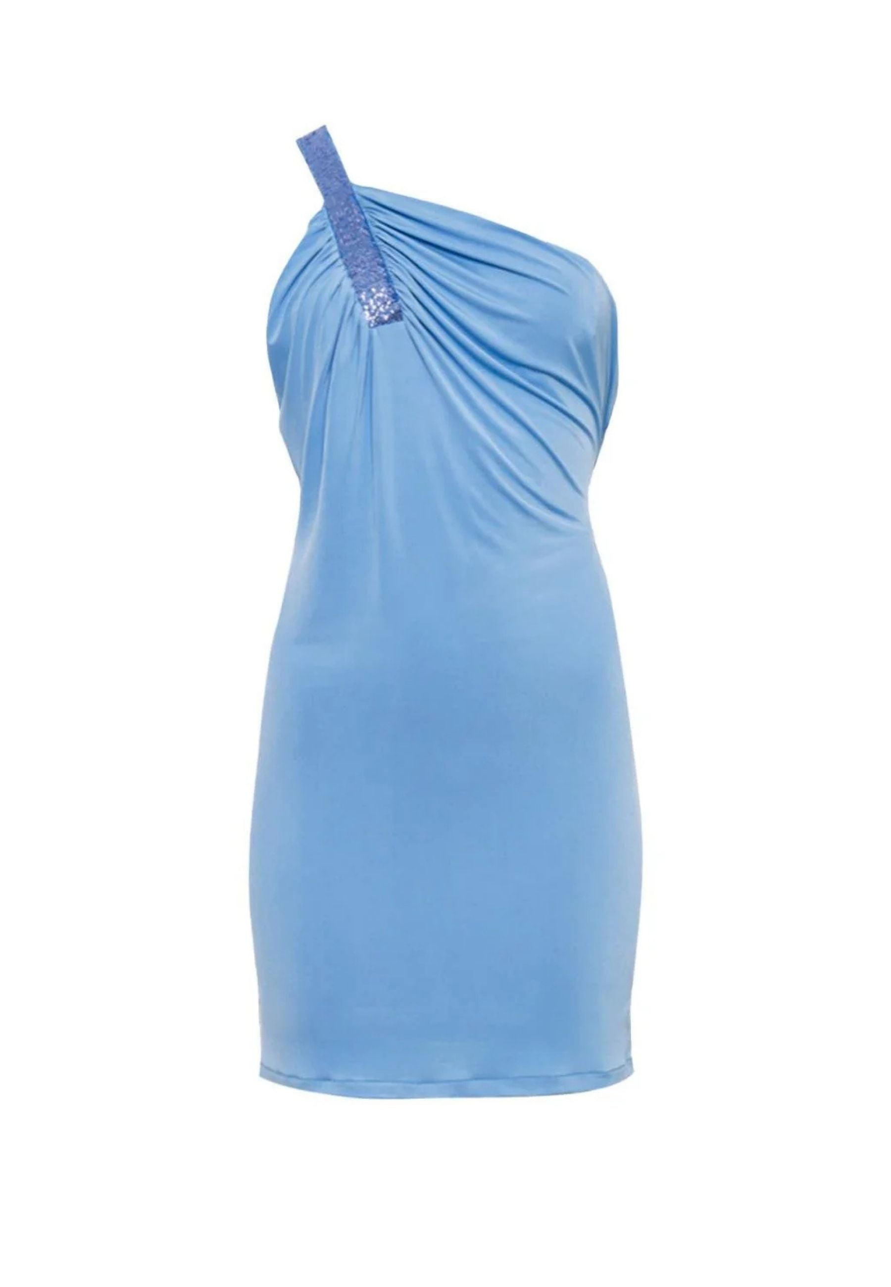 Mini dress monospalla aderente 