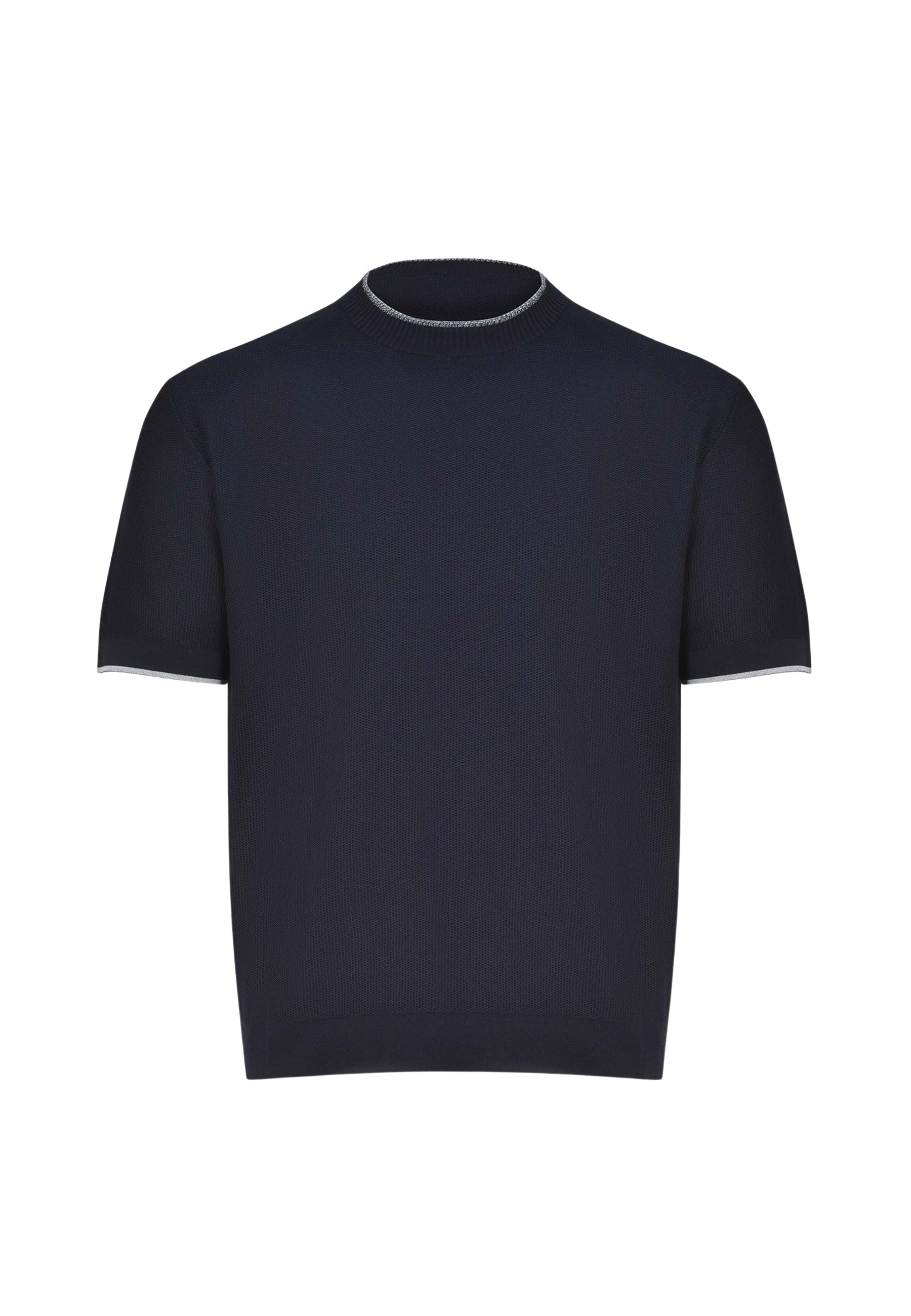 Paolo Pecora Maglia girocollo in cotone a nido d'ape 