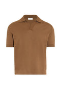 Paolo Pecora Polo Loose Fit con collo aperto