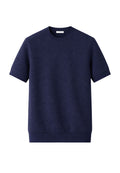 Maglia girocollo in cotone - Blu Navy