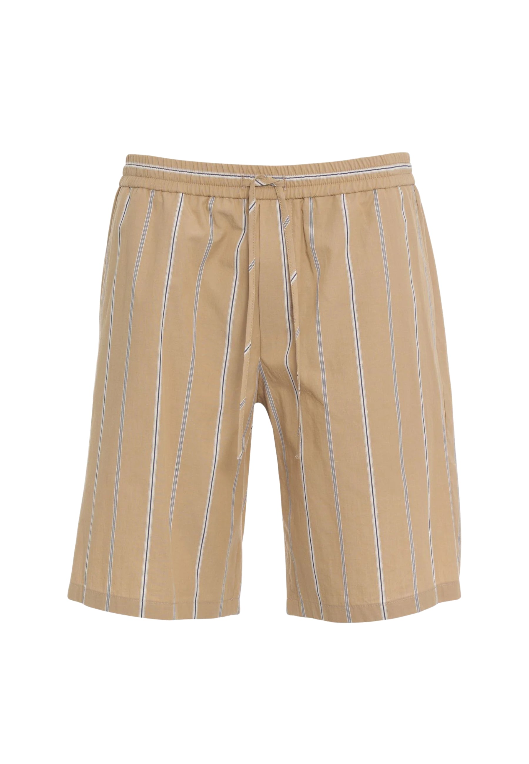 Paolo Pecora Bermuda in cotone a righe con coulisse 