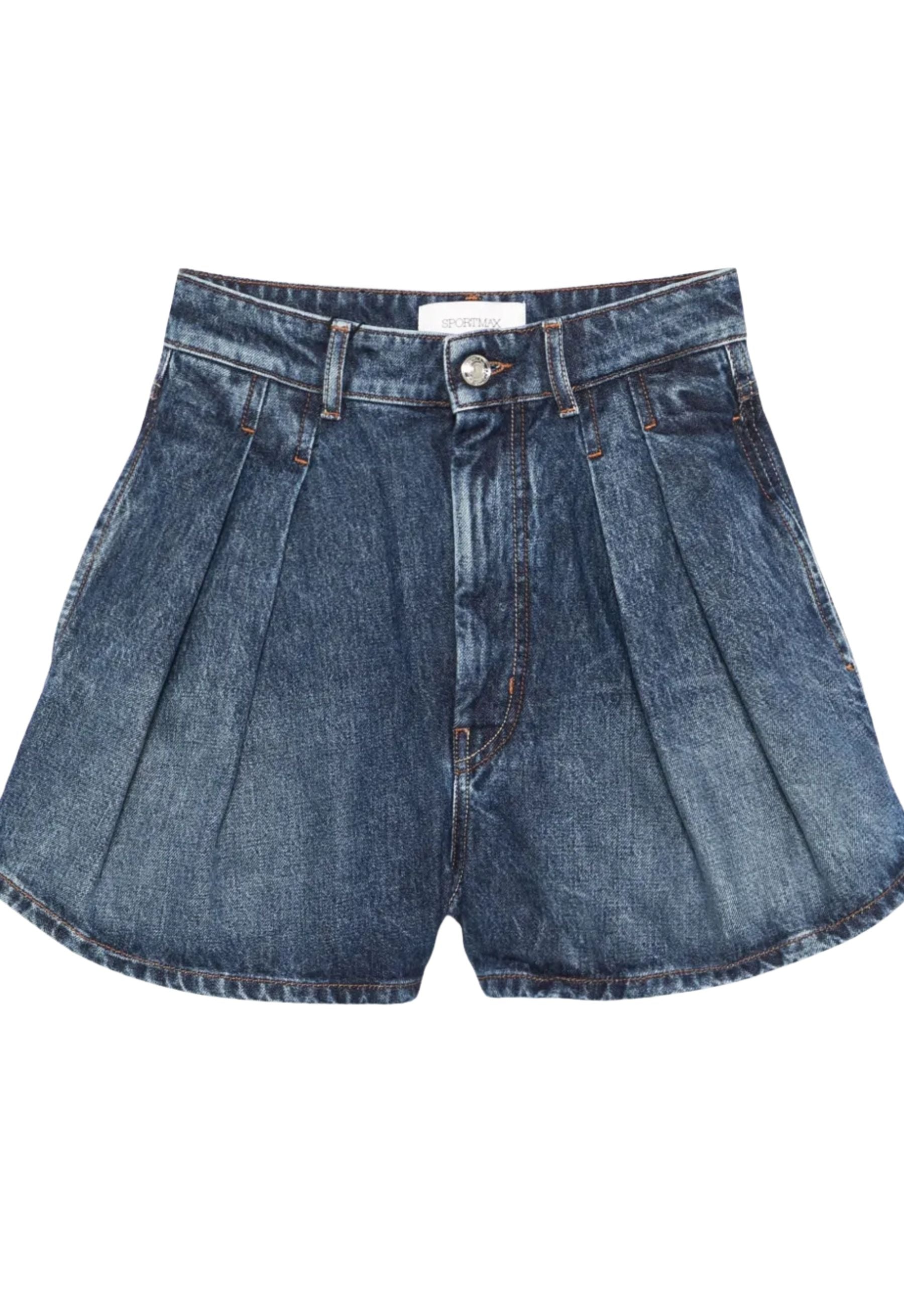 Sportmax - Shorts Ghirba in denim indaco 