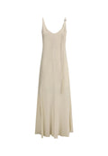 Sportmax - Vestido Unione en viscosa beige claro