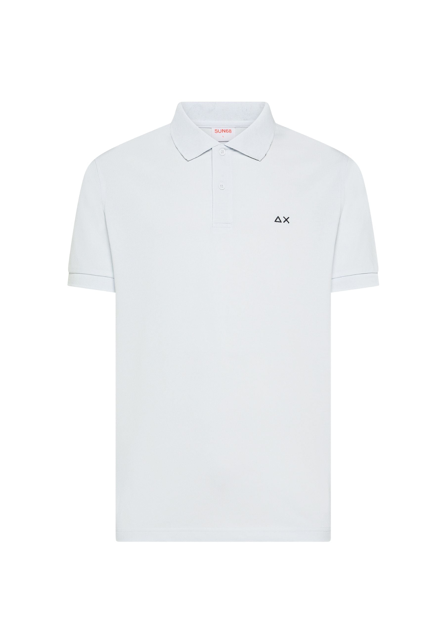 Polo con stampa paisley in cotone bianco 