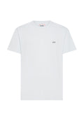 T-Shirt aus Stretch-Piqué in Weiß