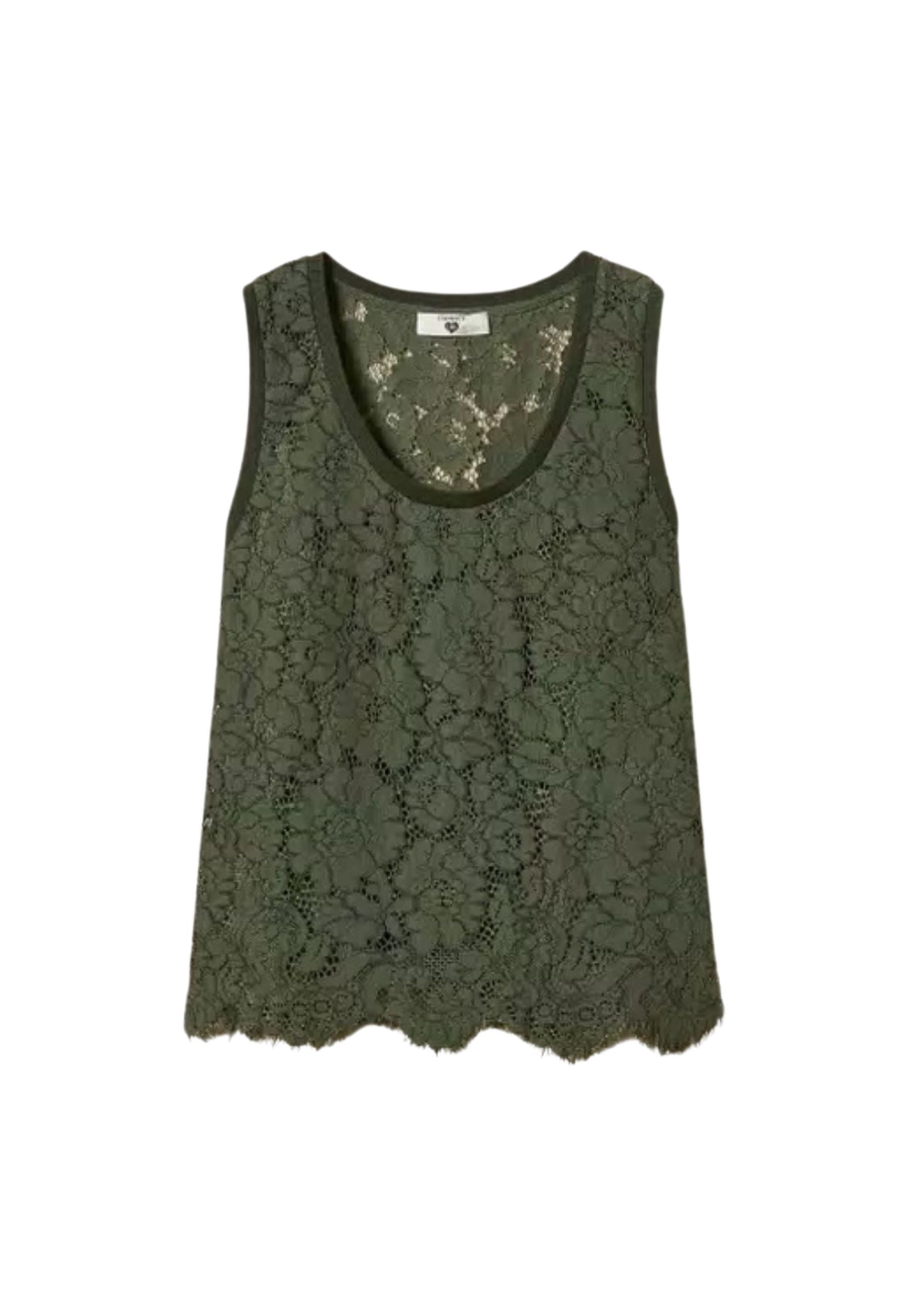 Twinset Milano - Top in pizzo rébrodé 