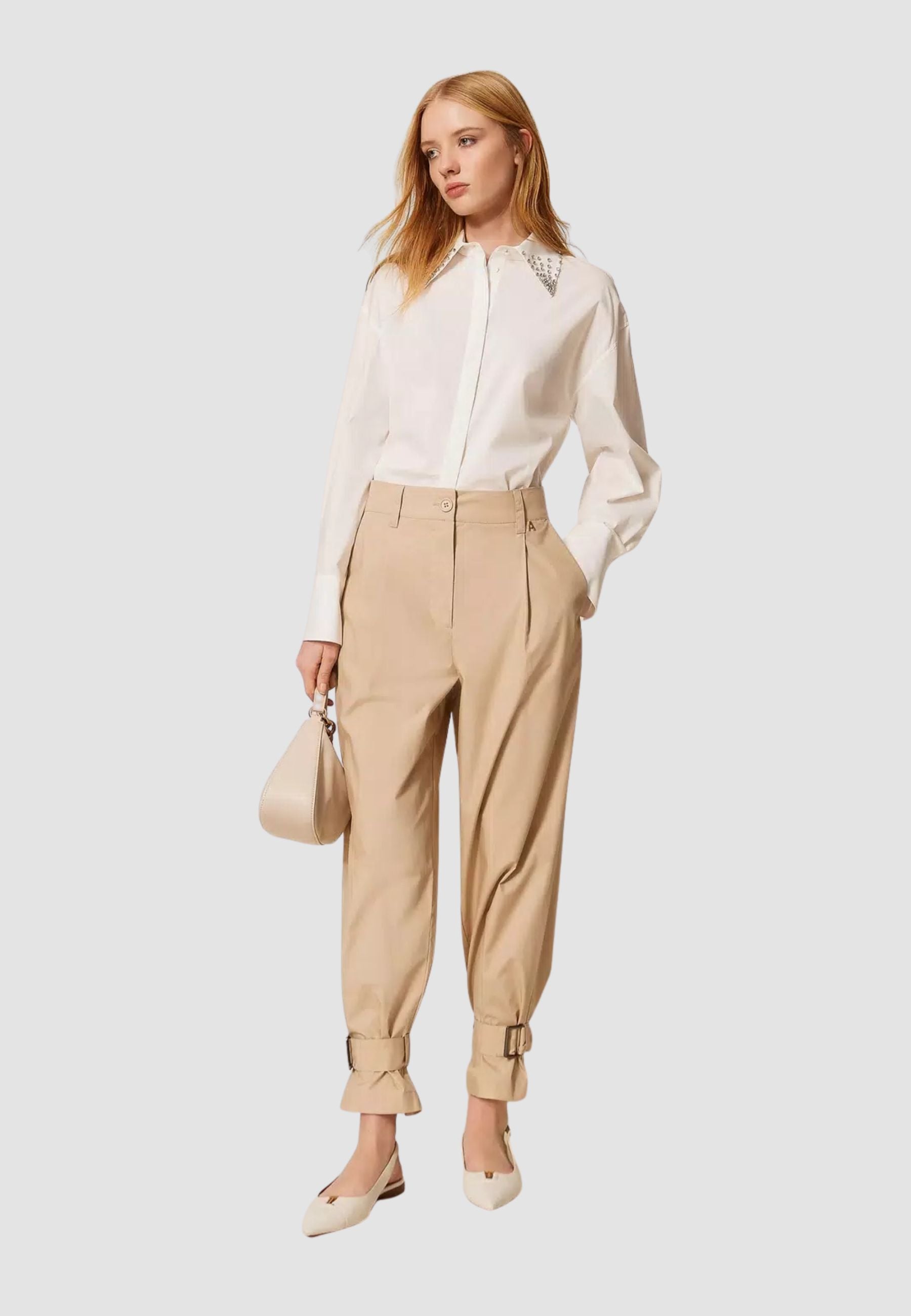 Pantaloni in popeline riciclato - Actitude Revive 