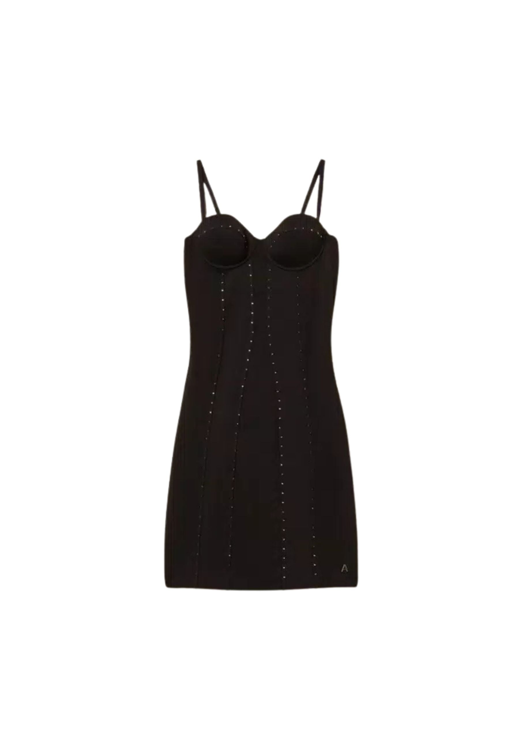 Abito corto bustier con strass - Actitude 