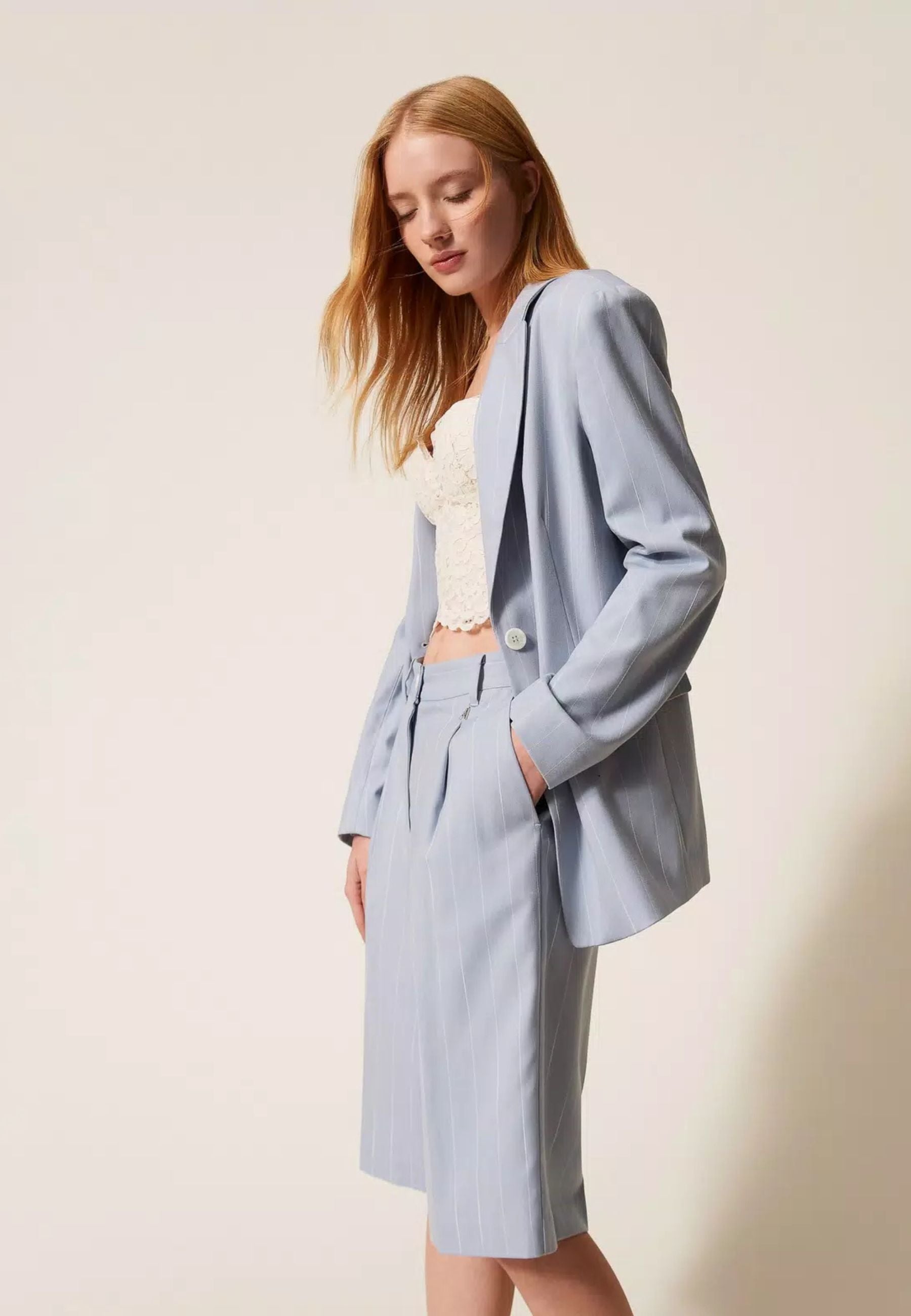 Bermuda Actitude Skyline Pinstripe Donna 