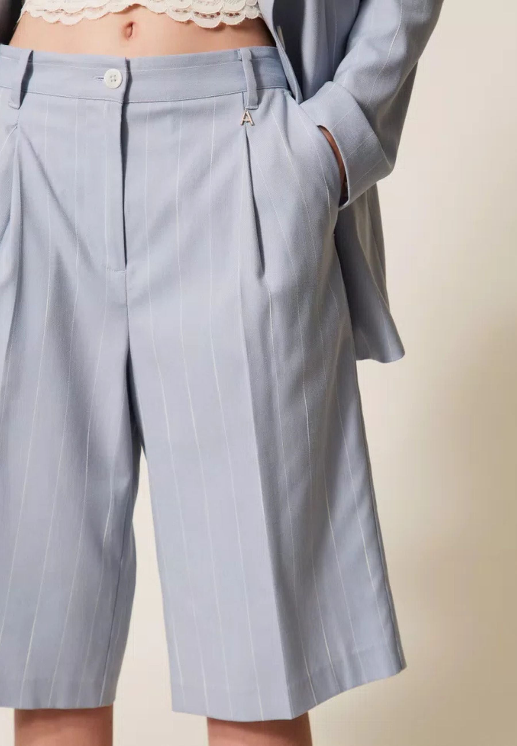 Bermuda Actitude Skyline Pinstripe Donna 