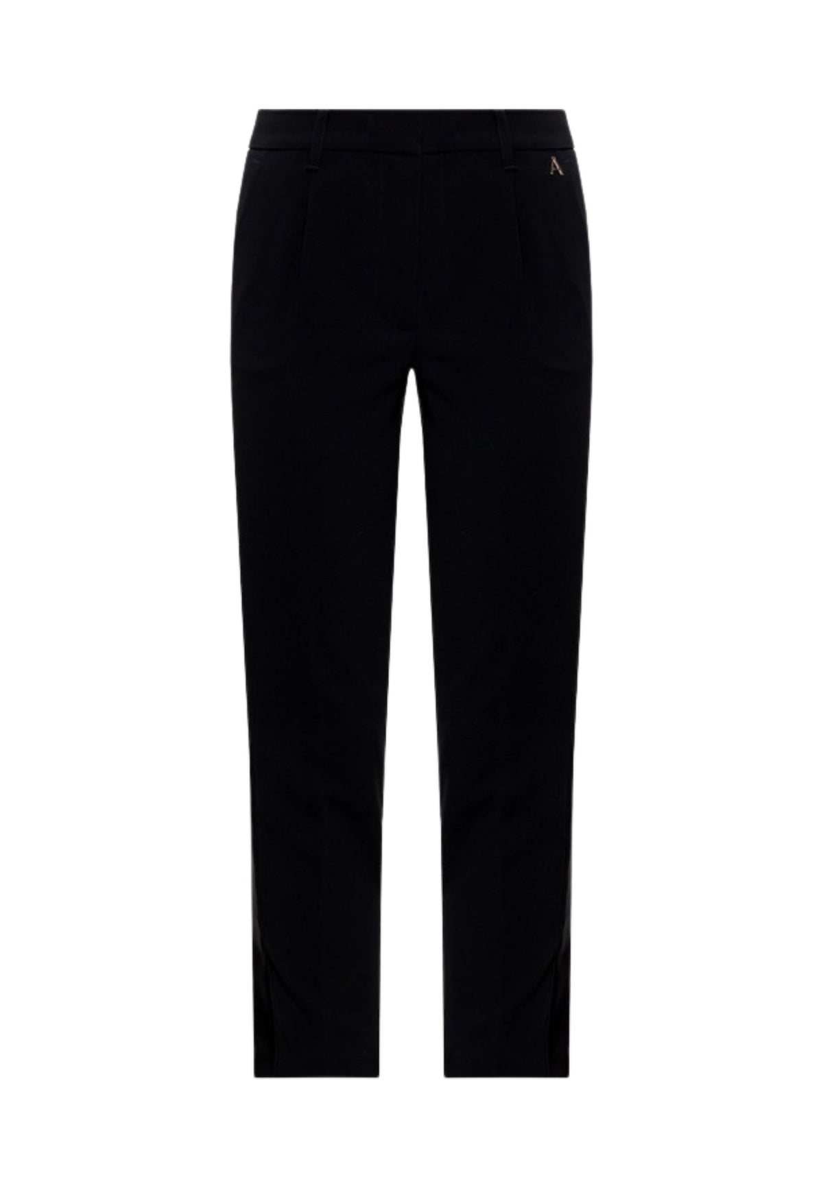 Pantaloni Cropped Twinset Actitude in Crêpe - Nero 