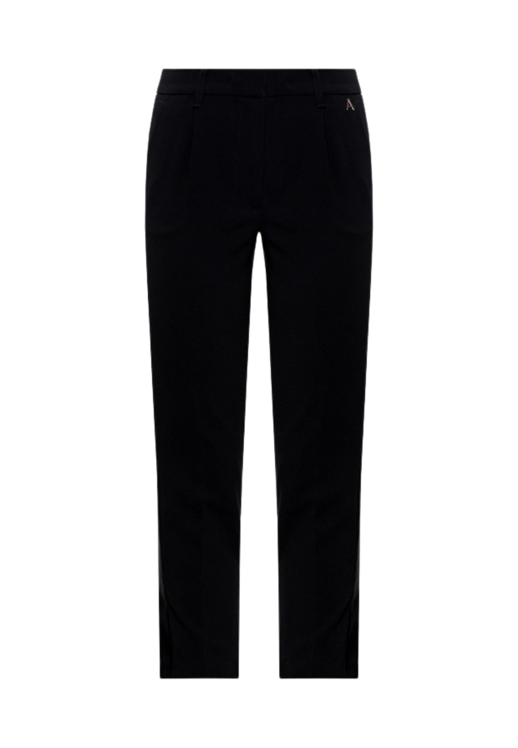 Pantaloni Cropped Twinset Actitude in Crêpe - Nero 