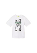 T-shirt Over Twinset Actitude x Myfo - estampado "Papers Bulldog"