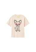 T-shirt oversize con estampado y bordado - Actitude by Twinset