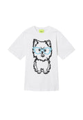 Oversize T-shirt with print and embroidery - Actitude by Twinset