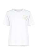 Twinset Actitude T-Shirt mit Schriftzug-Print – Weiß