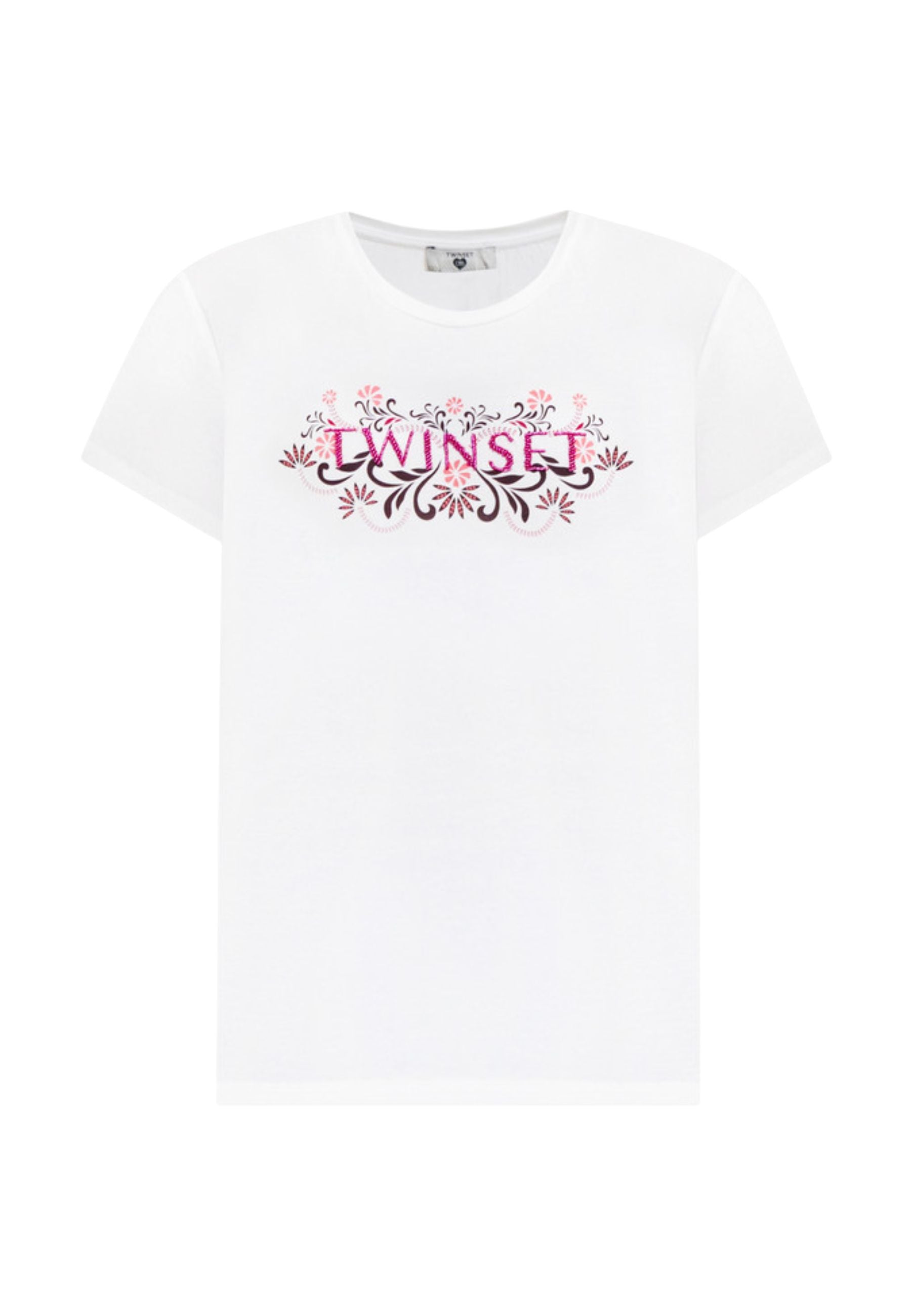 T-shirt con ricamo logo Twinset 
