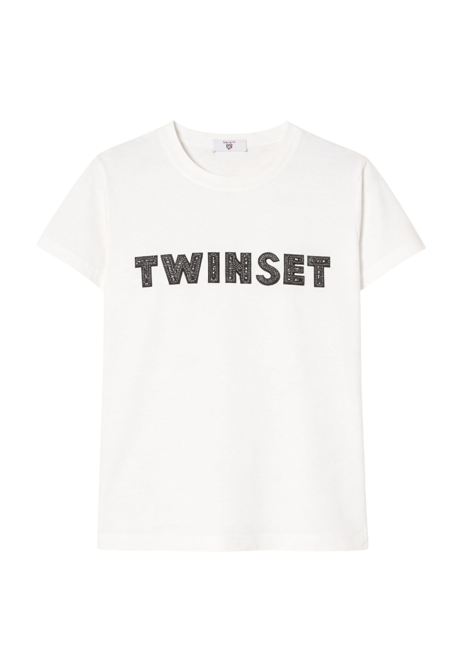 T-shirt con Logo Patch Ricamato 