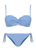 Bikini fascia con tanga reversibile a laccetti