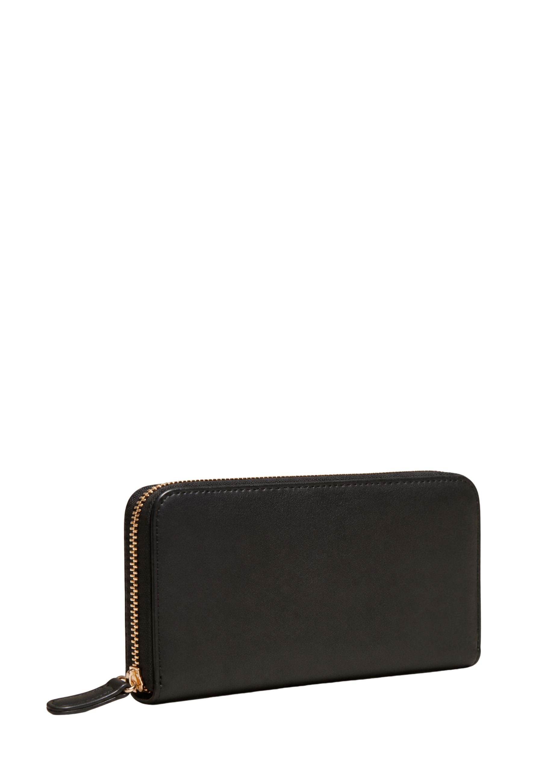 Portafoglio Zip Around con Borchie Oro 
