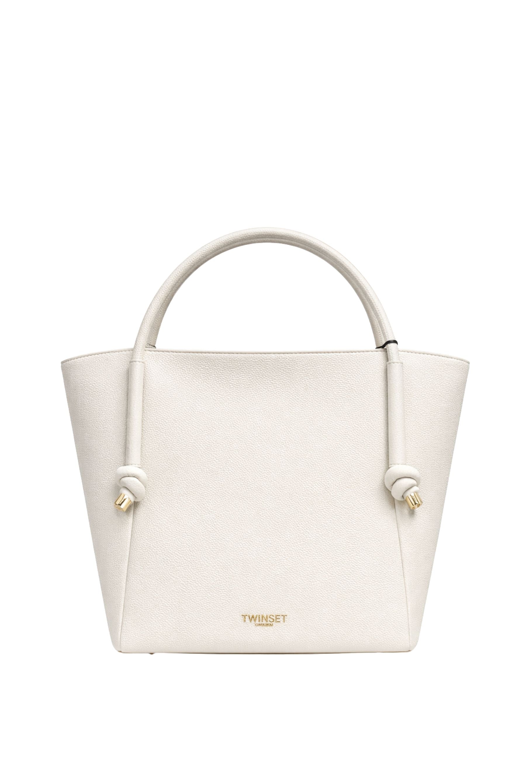 Borsa Tote Grande in Eco-pelle con Logo 