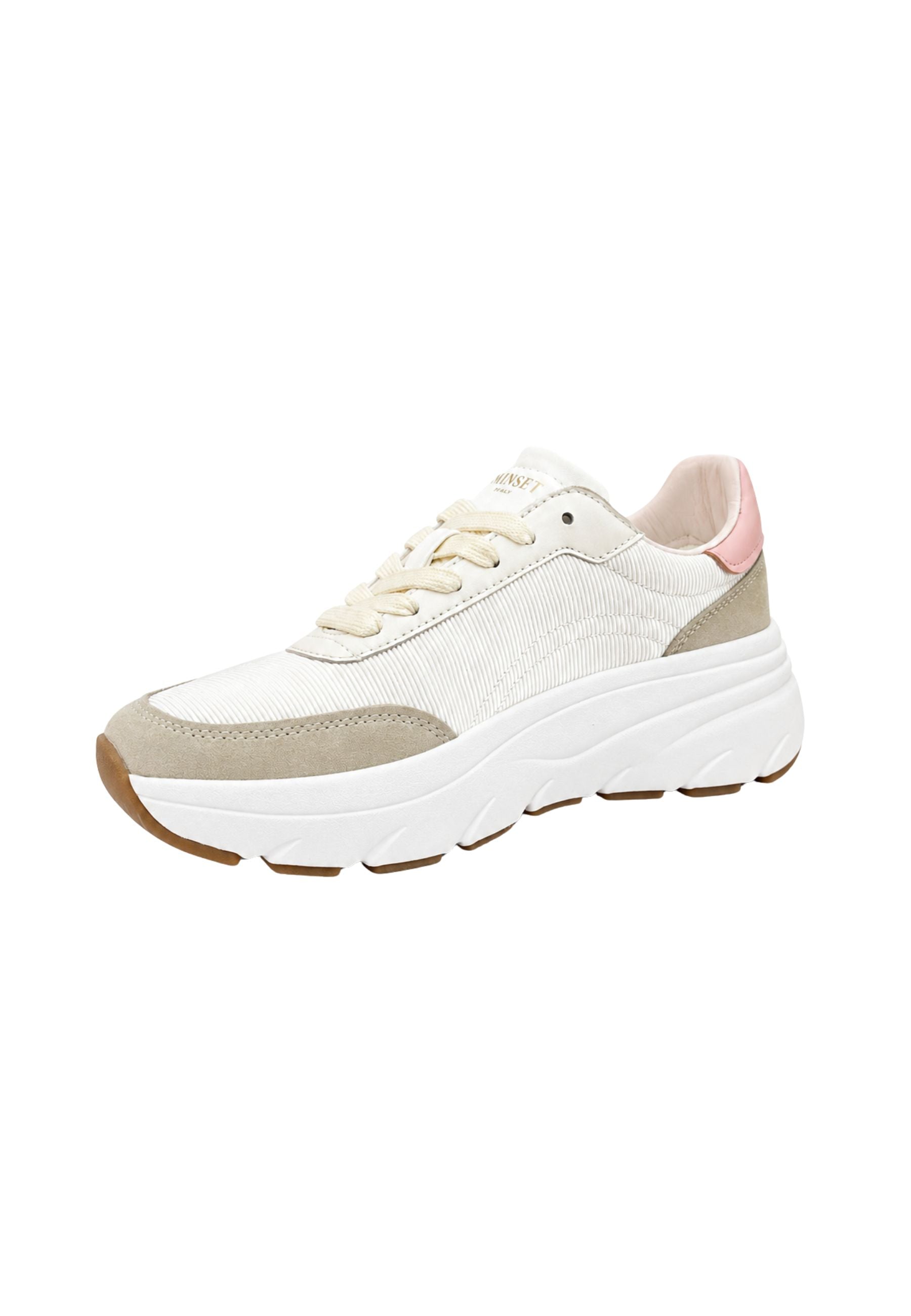Sneakers Twinset in tessuto con ricamo floreale 