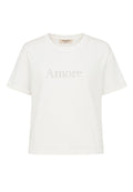 T-Shirt Twinset Actitude „Amore“ – Weiß
